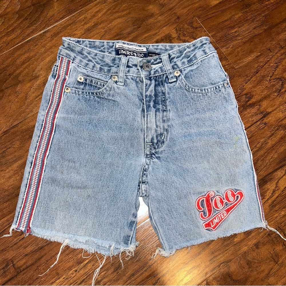 Girls Limited Too Vintage Denim Shorts 8 Slim